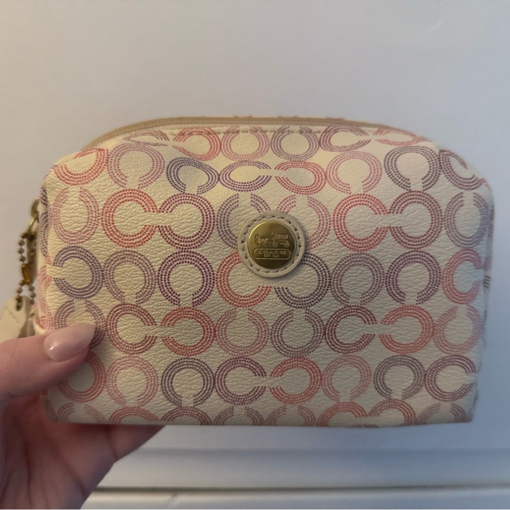 Coach Signature Cosmetic Bag